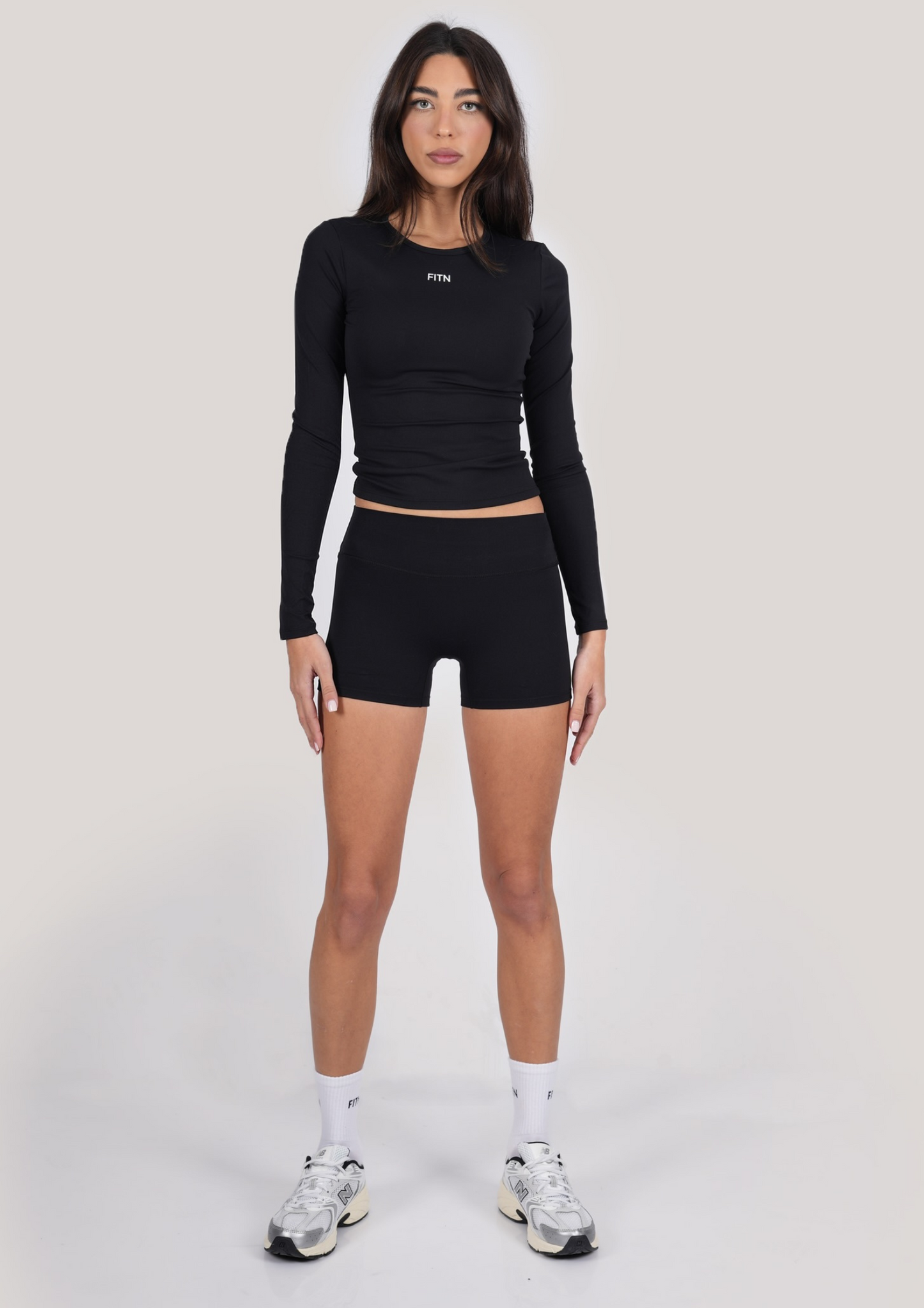 Black long sleeve top