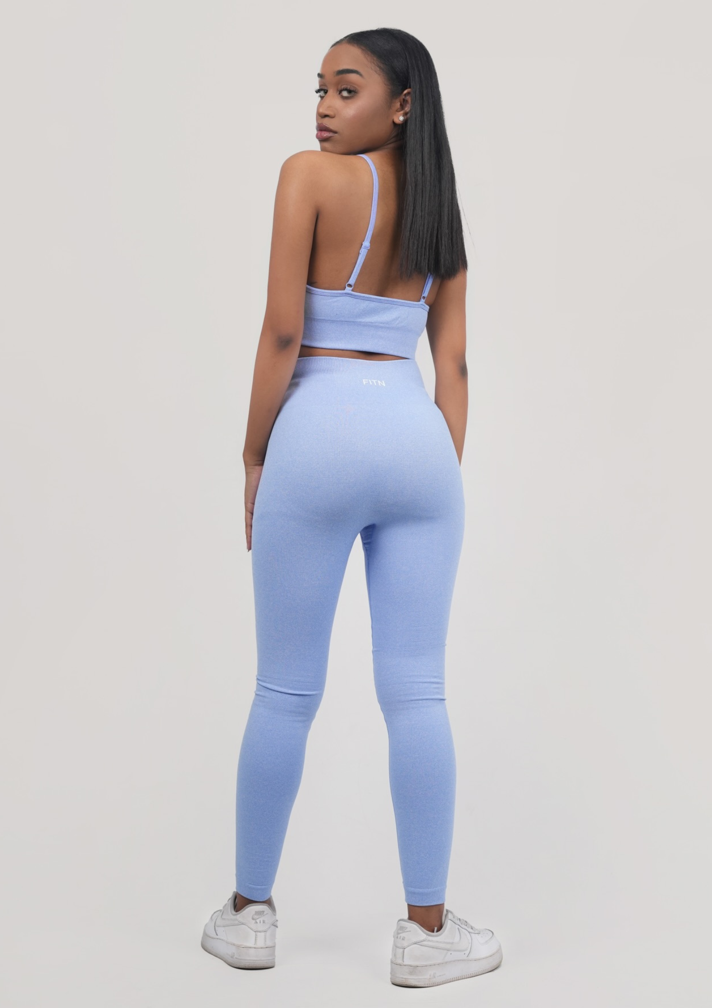 Pastel blue leggings