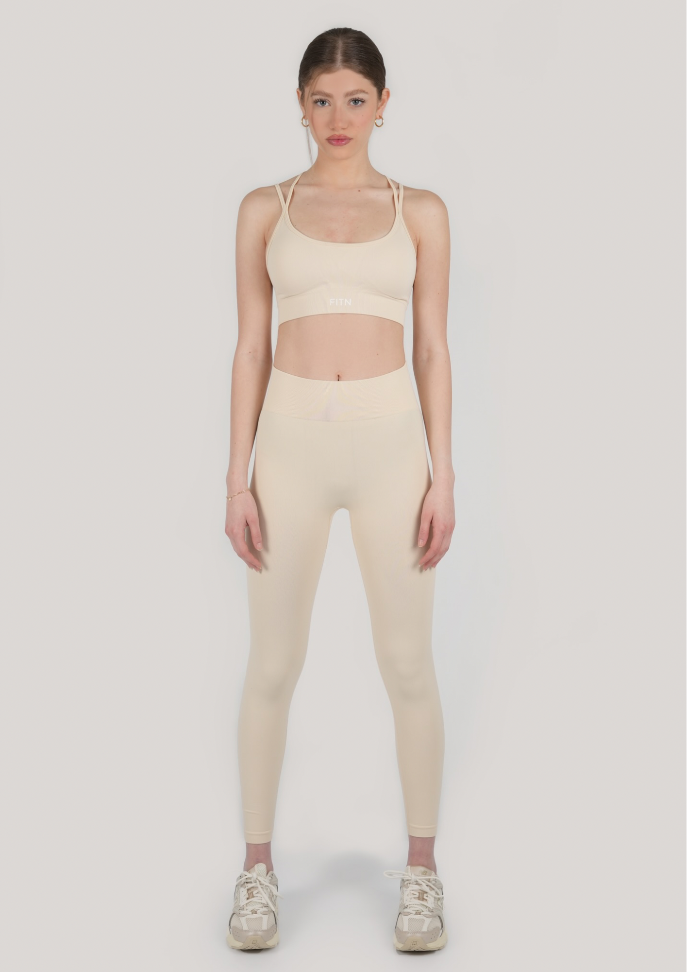 Beige leggings