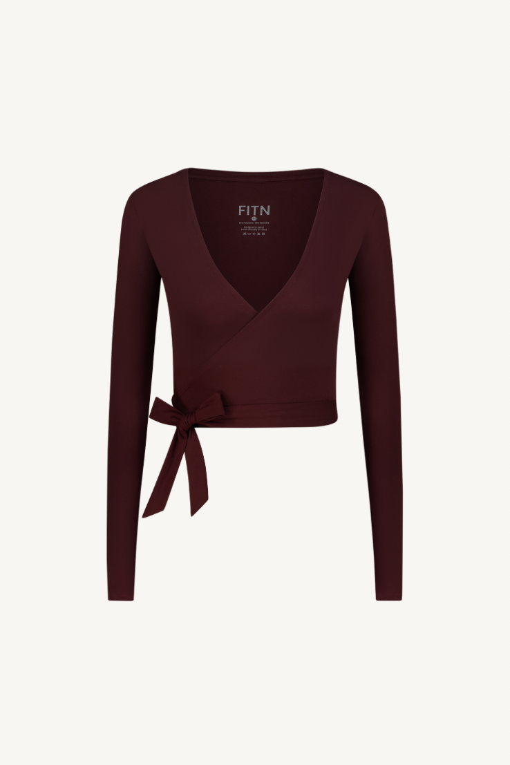 Wrap up top Purple red