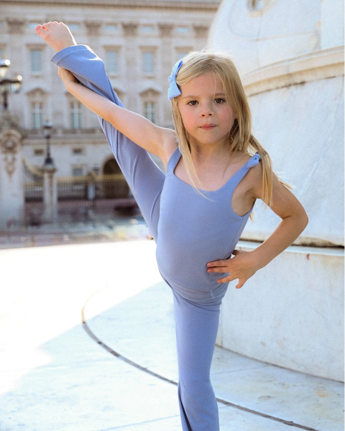 Diana Girls Flared Pant - Dust Blue