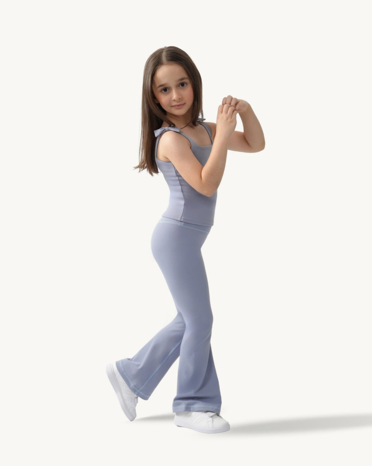 Diana Girls Flared Pant - Dust Blue