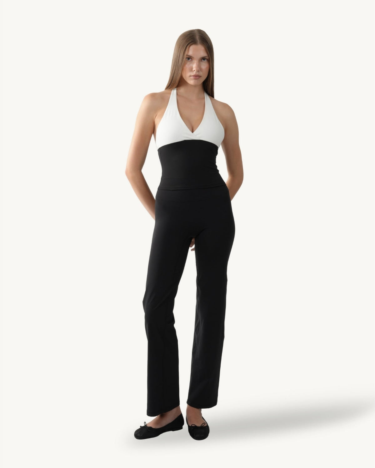 Coco Straight Leg Pant - Black/White