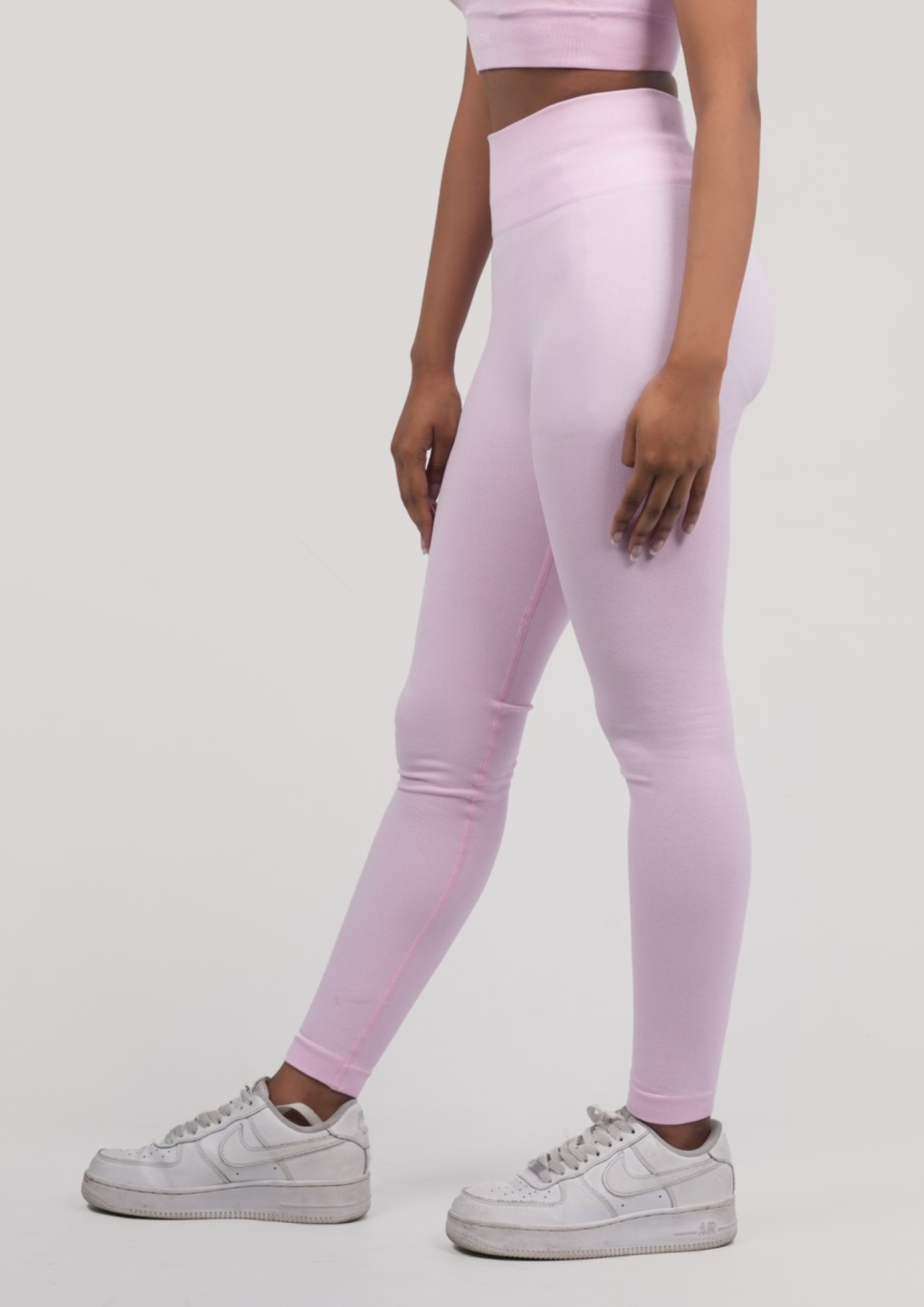 Pastel pink leggings