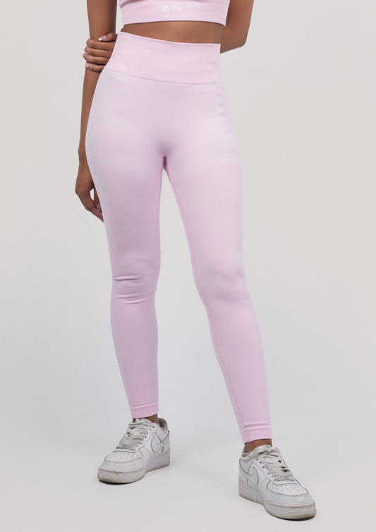 Pastel pink leggings
